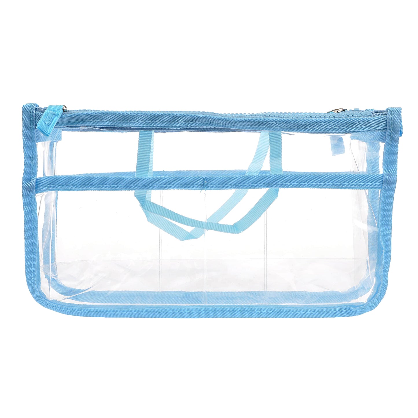 Purse Handbag Tote Pocketbook Bag Organizer Insert with Zipper Handle for Women Transparent