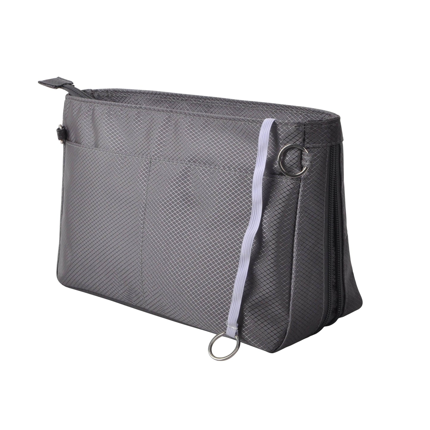 Expandable Nylon Handbag Purse Organizer Insert Liner Shaper Pure Color