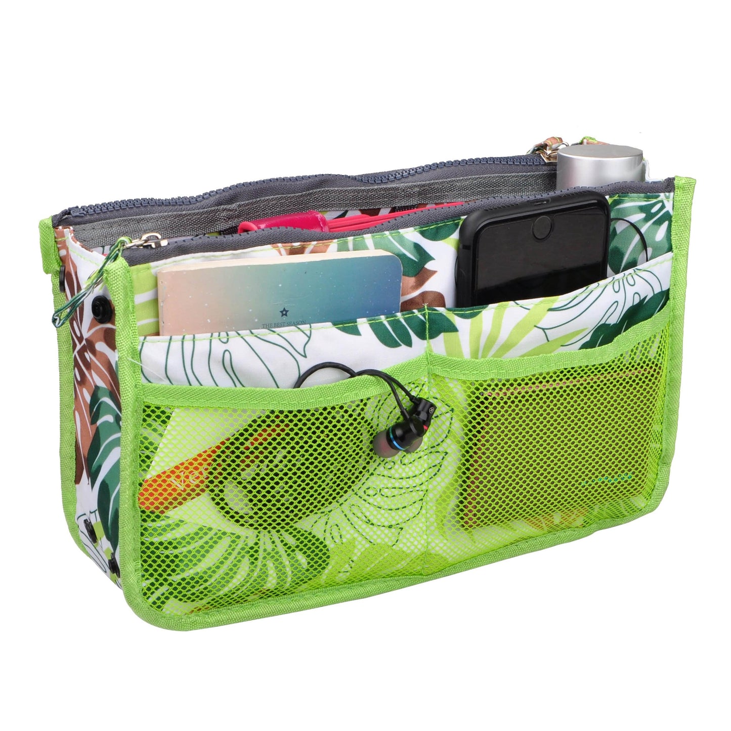 Upgraded Purse Handbag Organizer Insert Liner Bag in Bag Patterned