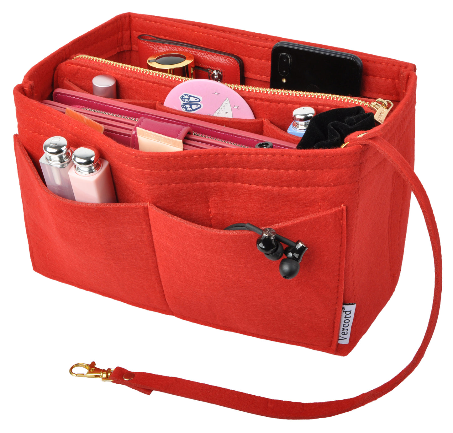 A-Felt Organizer Insert For Purse Handbag Tote Bag In Bag Inside Shaper Divider Neo Pure Color