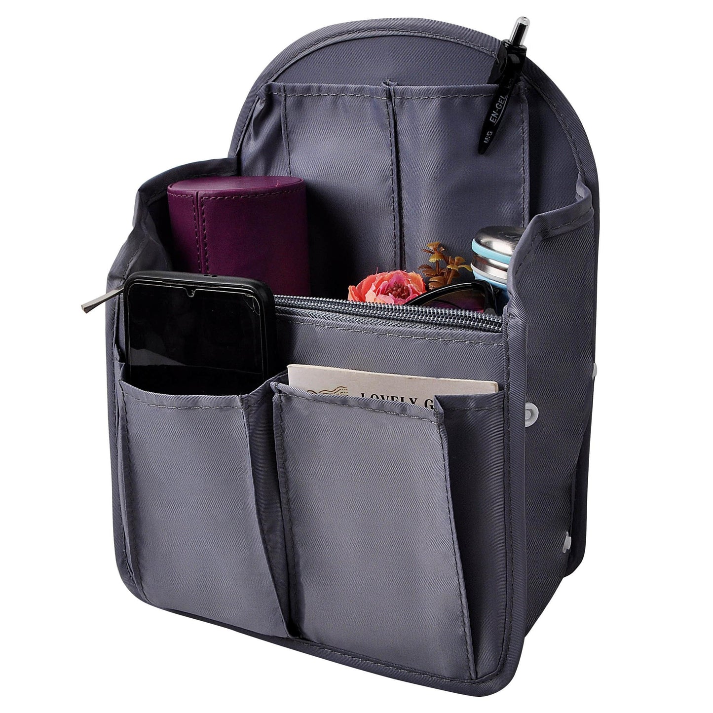 Backpack Organizer Insert Liner Hanging Travel Bag in Bag with Many Pockets