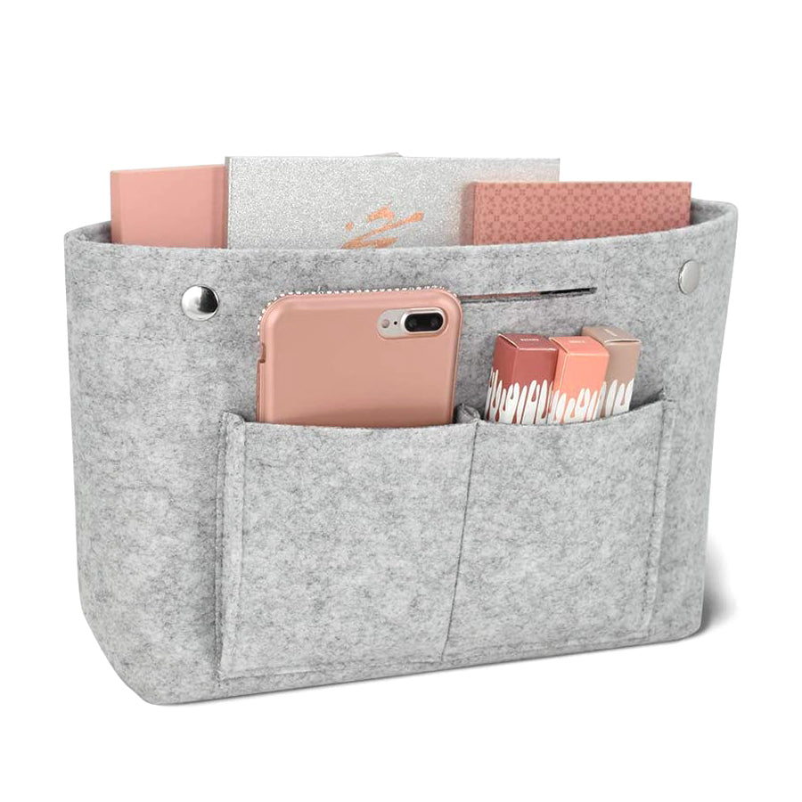 Medium Style Felt Tote Handbag Purse Pocketbook Organizer Insert Divider Shaper