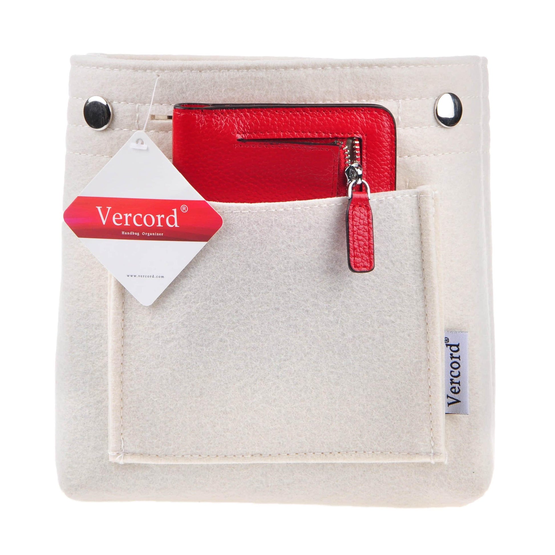 Mini Style Slim Small Felt Purse Organizer Insert Inside Handbag Tote –  Vercord