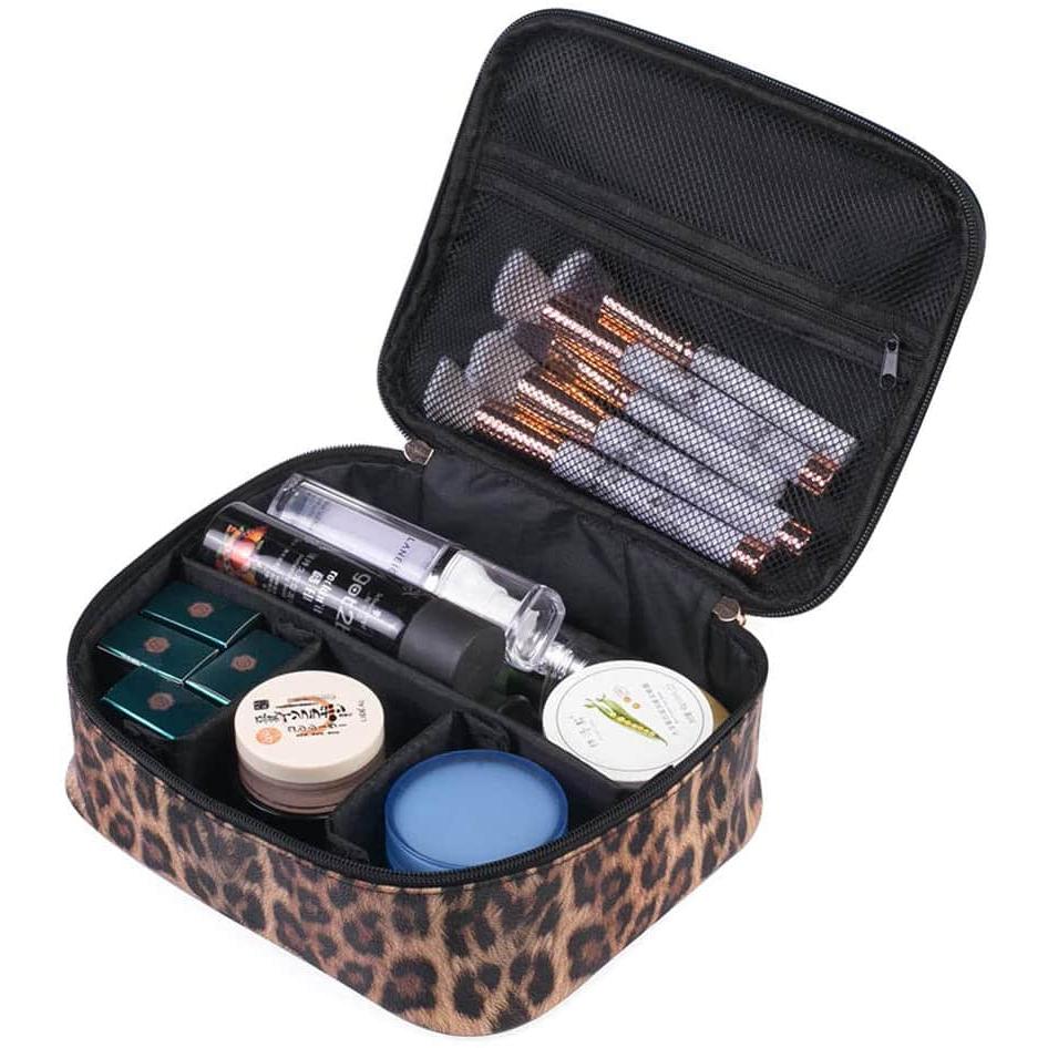 Travel Makeup Cosmetic Case,Portable Brushes Case Toiletry Bag Travel Kit Organizer Cosmetic Bag Cactus A