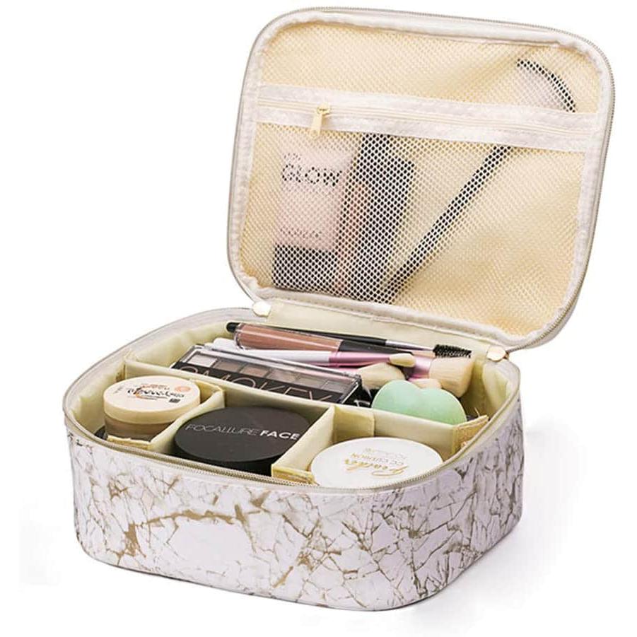 Travel Makeup Cosmetic Case,Portable Brushes Case Toiletry Bag Travel Kit Organizer Cosmetic Bag Cactus A