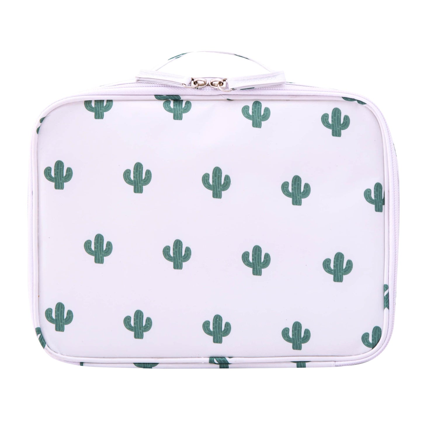 Travel Makeup Cosmetic Case,Portable Brushes Case Toiletry Bag Travel Kit Organizer Cosmetic Bag Cactus A