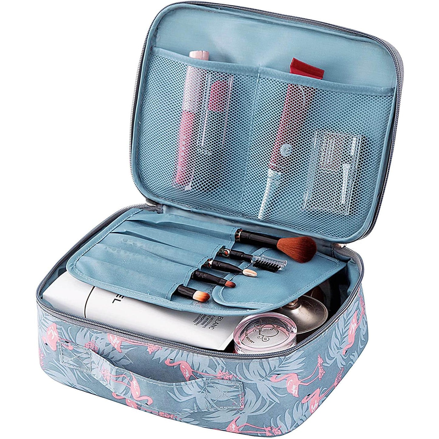 Travel Makeup Cosmetic Case,Portable Brushes Case Toiletry Bag Travel Kit Organizer Cosmetic Bag Cactus A