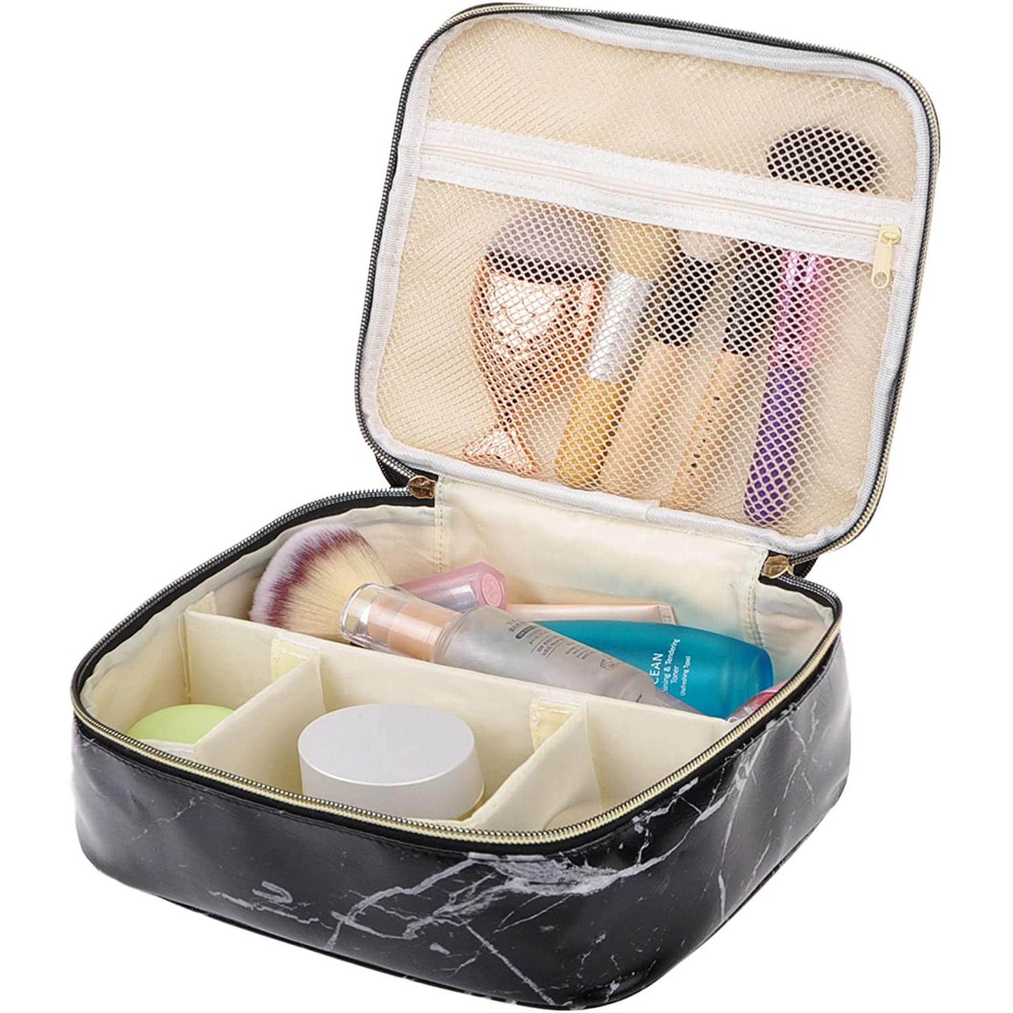 Travel Makeup Cosmetic Case,Portable Brushes Case Toiletry Bag Travel Kit Organizer Cosmetic Bag Cactus A