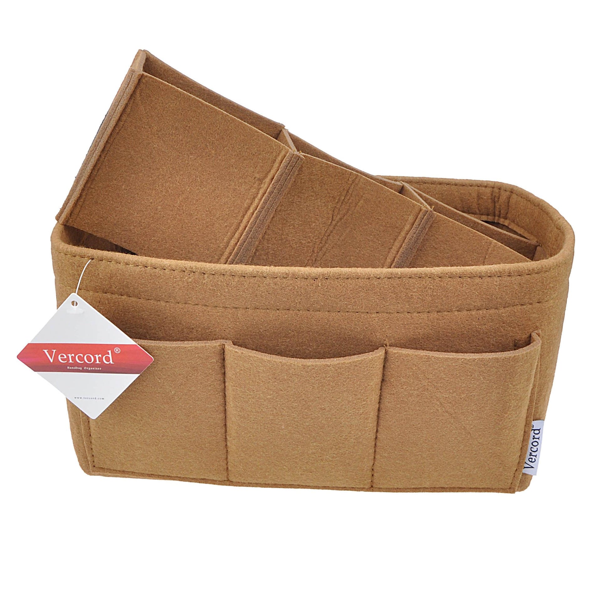 WADORN Purse Insert Organizer, Felt Tote Shaper Pouches Insert Divider Organizer  Handbag Insert Bag in Bag for LV BOULOGNE Multi Pocket with Zipper for  Underarm Bag Shaper, 3.5x9.8x3.9 Inch (Brown) - Yahoo